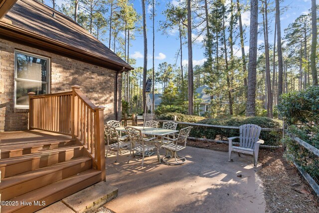 7 Brinyan Ct, Pinehurst, NC 28374 - view of patio featuring outdoor dining space