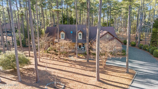 7 Brinyan Ct, Pinehurst, NC 28374 - view of front of property with a porch