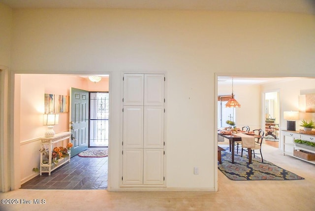 dining room with crown molding