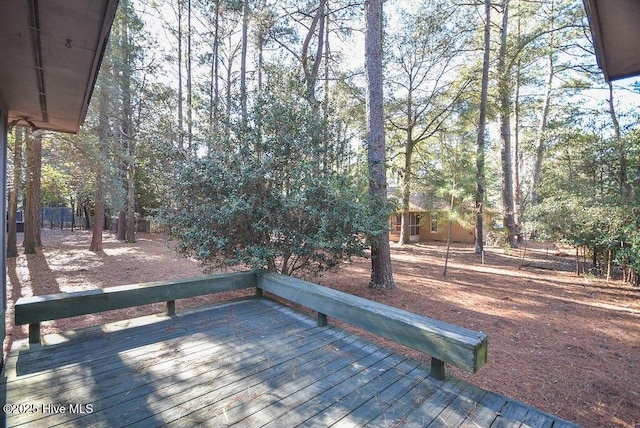 view of wooden terrace