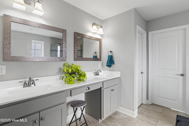 bathroom with vanity