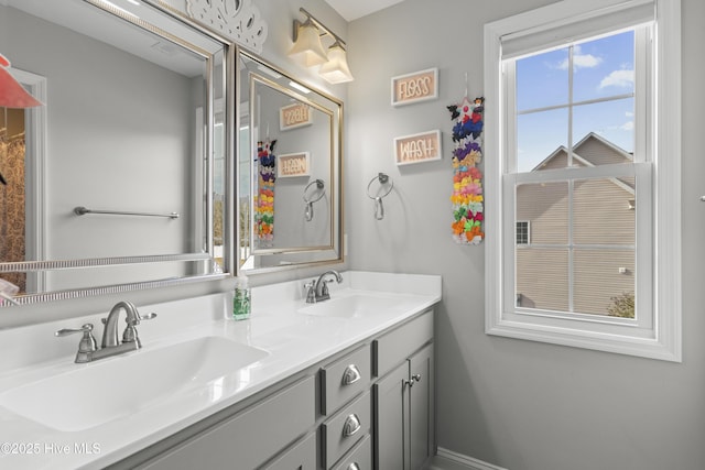 bathroom featuring vanity