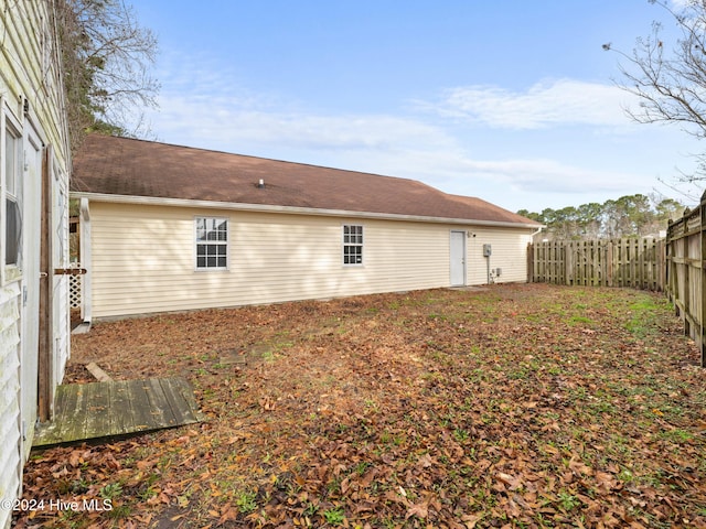 view of rear view of property