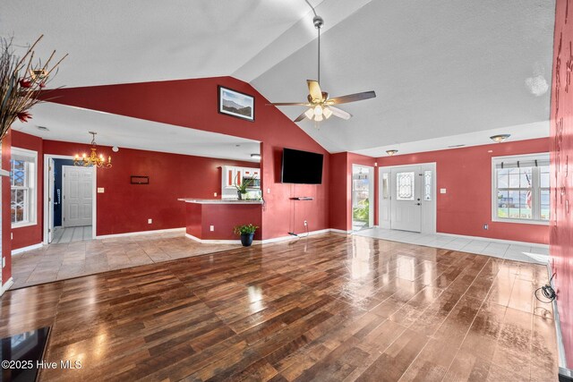 tiled foyer featuring a textured ceiling