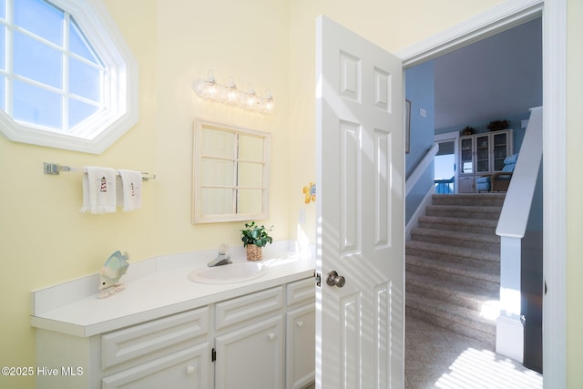 bathroom featuring vanity