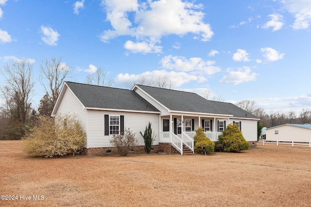 view of front of house with covered porch