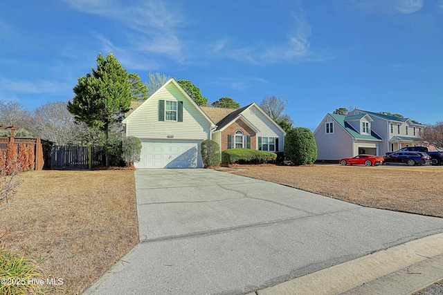 front of property featuring a garage