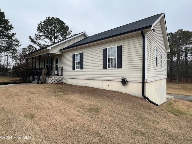 view of side of property