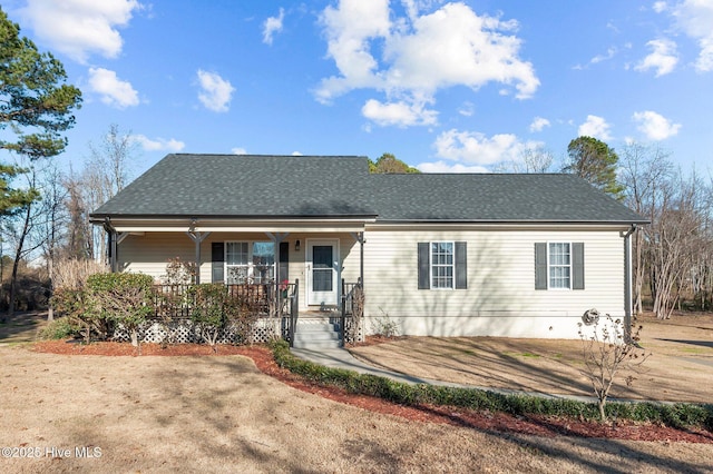 view of front of home featuring a porch