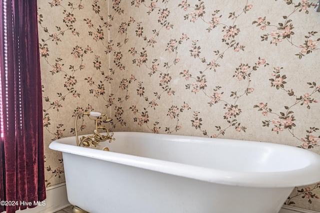 bathroom with a bathing tub