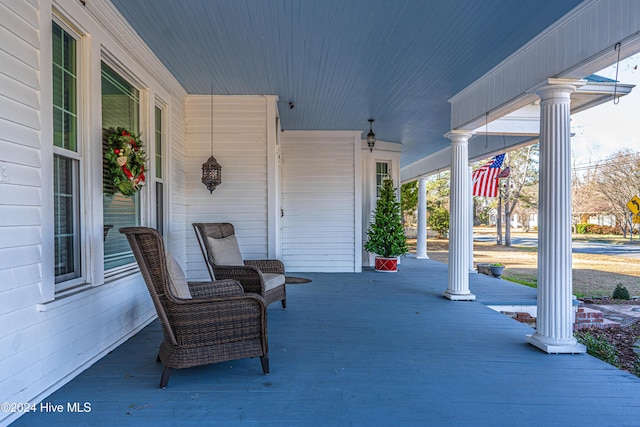 view of patio / terrace featuring a porch