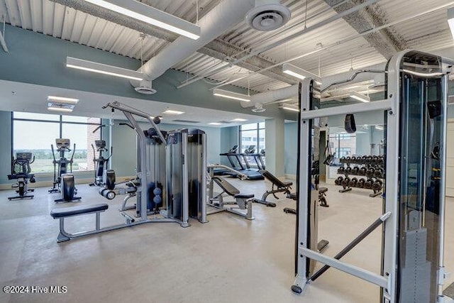 view of exercise room