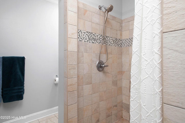 bathroom with walk in shower