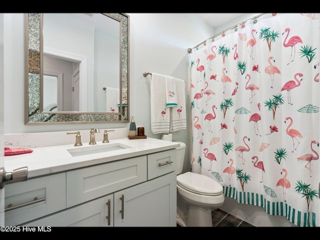 2083 New River Inlet Rd Unit A, North Topsail Beach, NC 28460 - full bath featuring vanity, toilet, and curtained shower