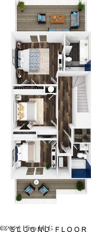 2083 New River Inlet Rd Unit A, North Topsail Beach, NC 28460 - floor plan / room layout