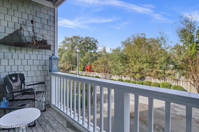 view of balcony