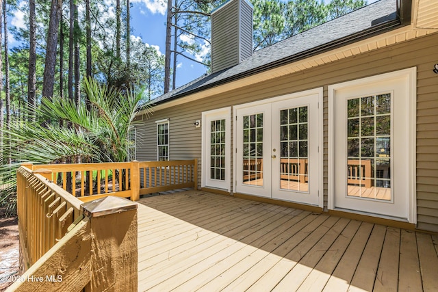 3882 White Blossom Cir, Southport, NC 28461 - deck with french doors