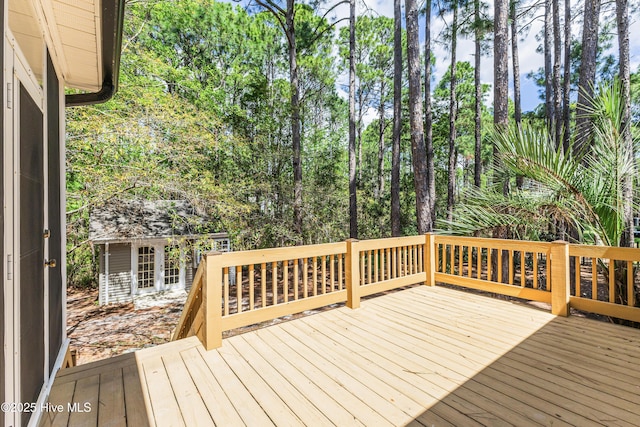 3882 White Blossom Cir, Southport, NC 28461 - view of deck