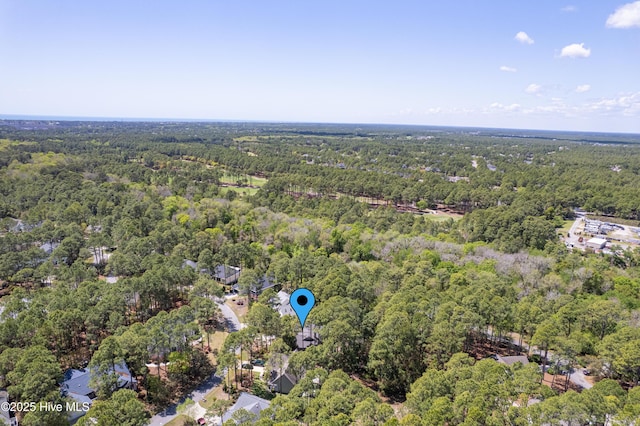 3882 White Blossom Cir, Southport, NC 28461 - bird's eye view with a forest view