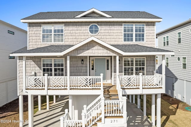 view of front of home featuring a porch