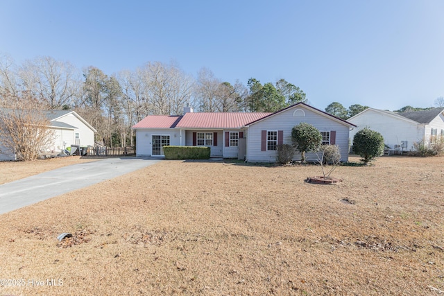 view of ranch-style home