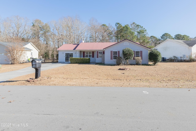 view of ranch-style house