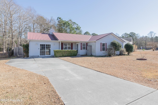 view of ranch-style home