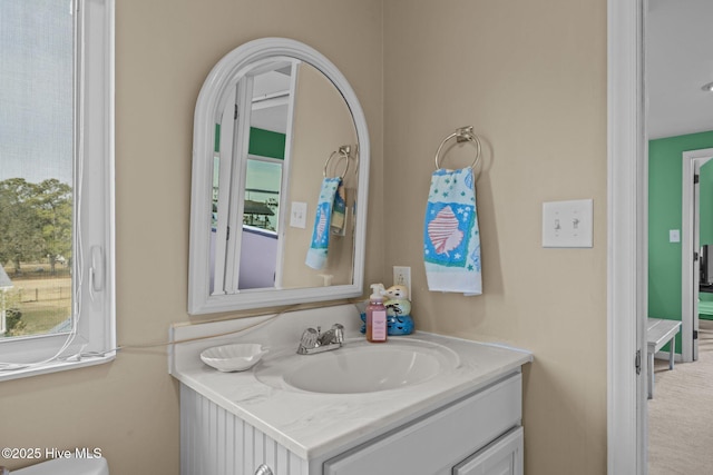 bathroom with vanity