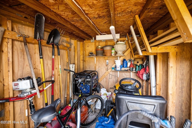 view of storage room