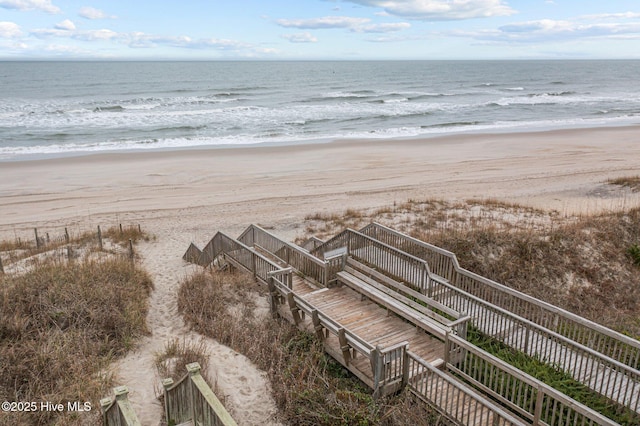 water view with a beach view