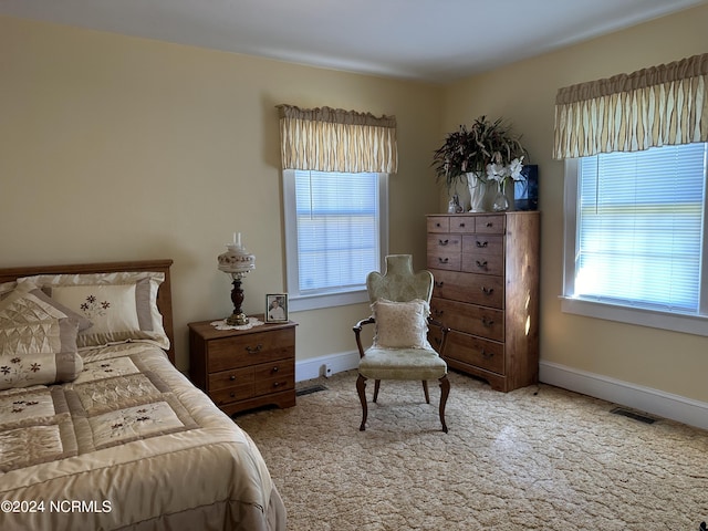 bedroom featuring carpet flooring