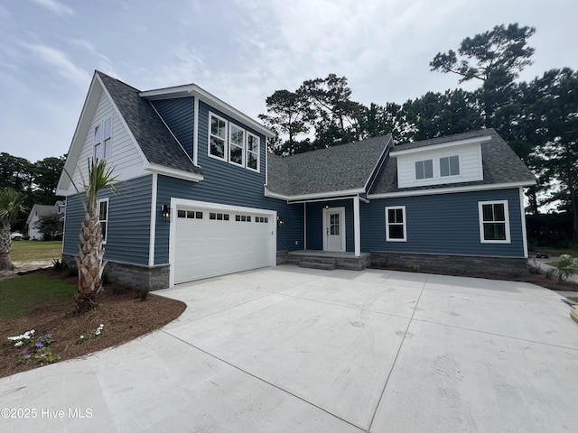 view of front of house featuring a garage