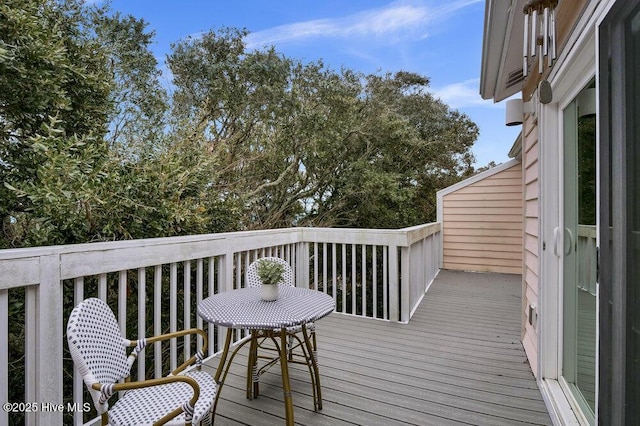 view of wooden terrace