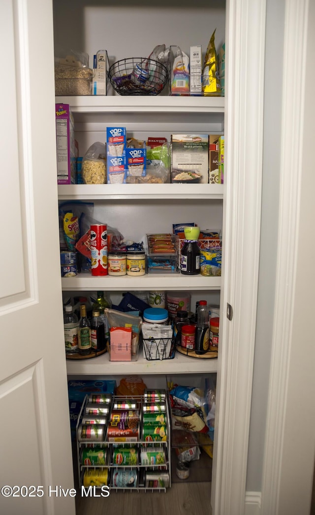 view of pantry