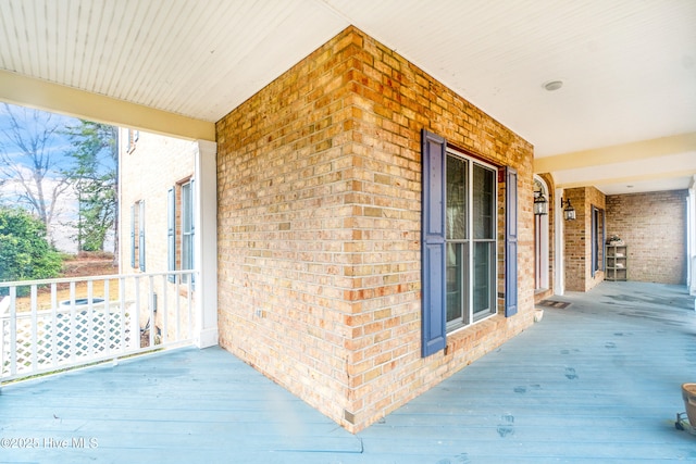 view of patio with covered porch