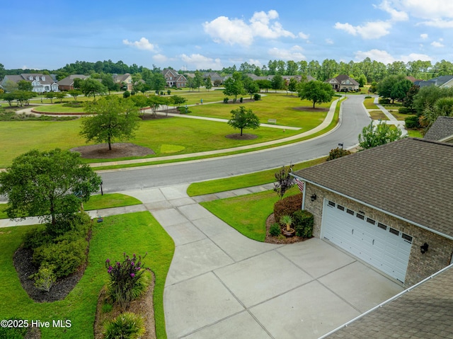 birds eye view of property featuring a residential view