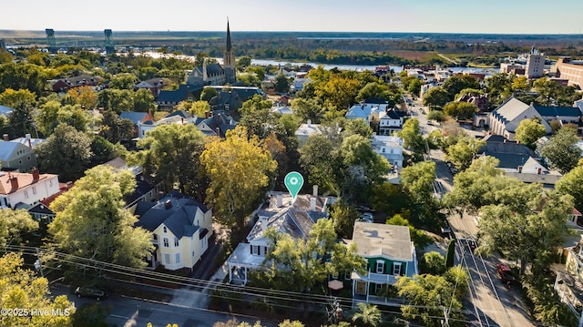 bird's eye view with a residential view