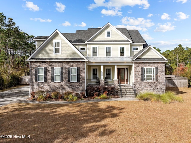 craftsman-style house with a porch