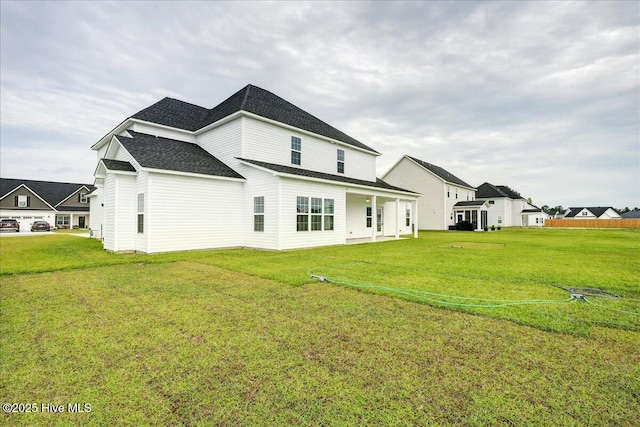 2022 Tarpon Trl, New Bern, NC 28562 - back of property featuring a yard and roof with shingles