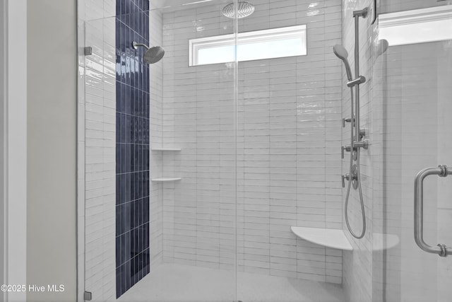 bathroom with walk in shower