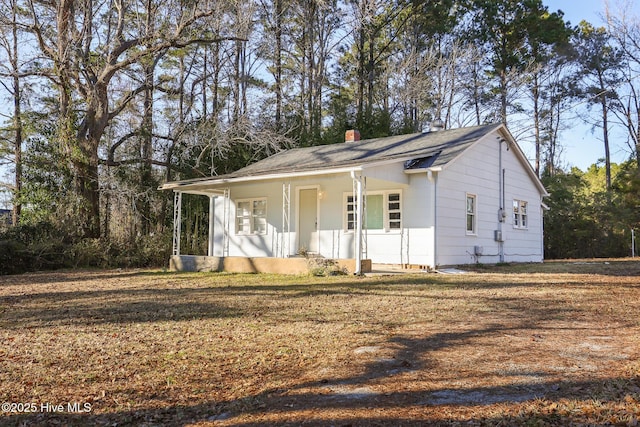 view of front of house with covered porch