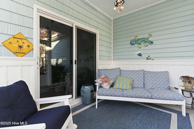 view of patio / terrace featuring an outdoor living space