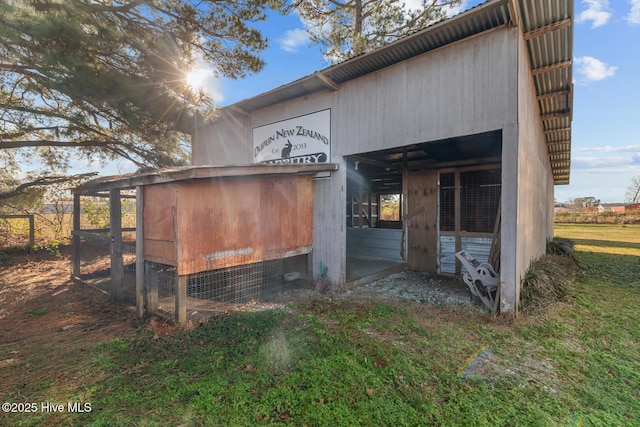 view of outbuilding