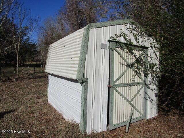 view of shed