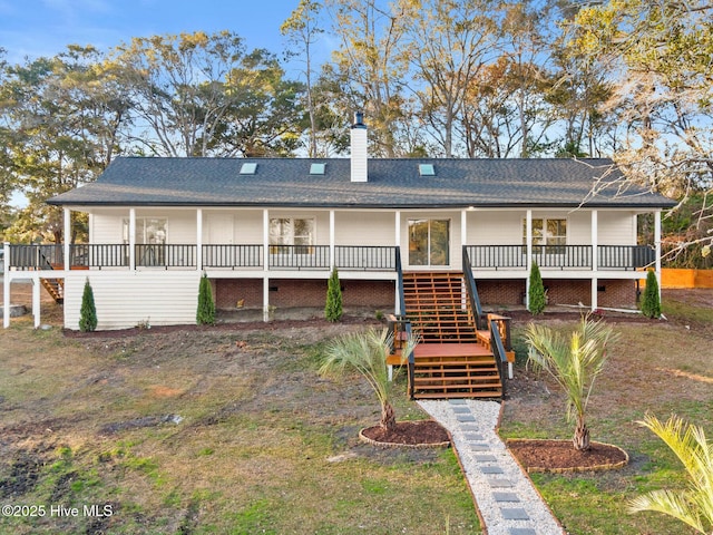 view of rear view of house