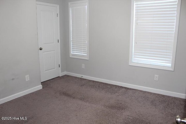 view of carpeted empty room