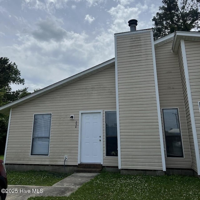 view of back of property