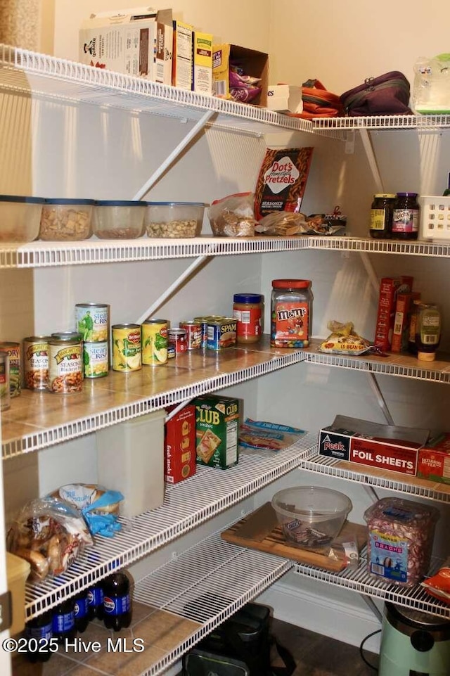 view of pantry