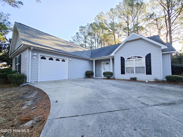 ranch-style house with a garage