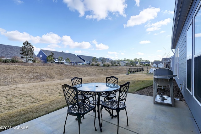 view of patio / terrace featuring grilling area